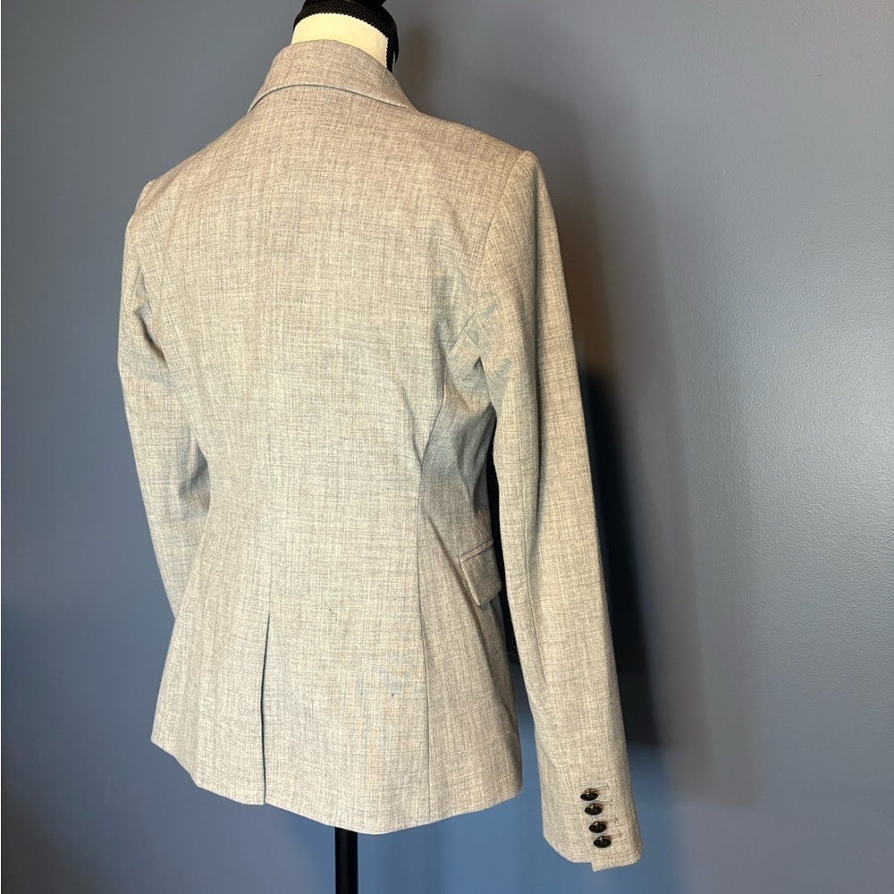 Banana Republic Light Gray Double-Breasted Blazer Size 2 - Picture 4 of 12